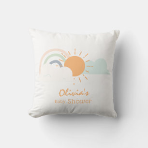 Coussin Baby shower minimal Pastel