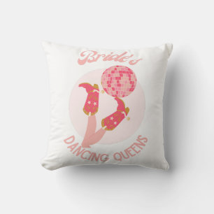 Coussin Bachelorette Retro les années 70 Bride Dancing Que