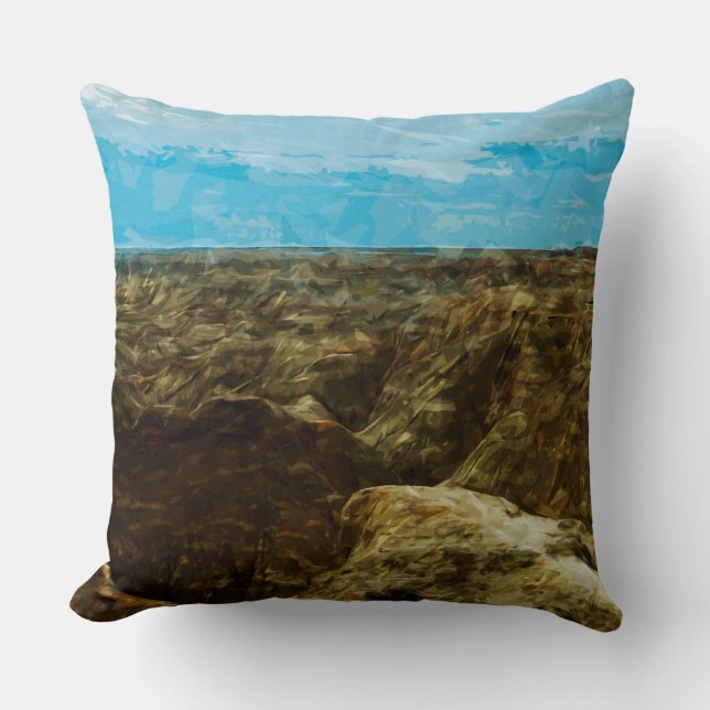 Coussin Bad Lands National Park South Dakota Abstrait (Recto)