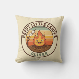 Coussin Badge de Petit Campeur Heureux