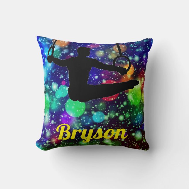 Coussin Bagues de gymnastique garçons (Recto)