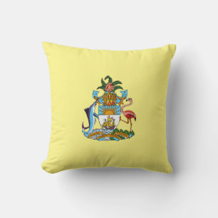 Coussin Bahamas avec armoiries (Paradis des Caraïbes)