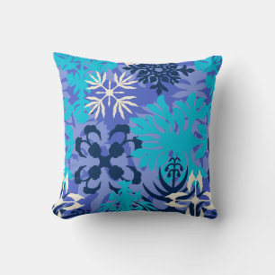 Coussin Baie d'Anahola Fleur abstraite hawaïenne Peri