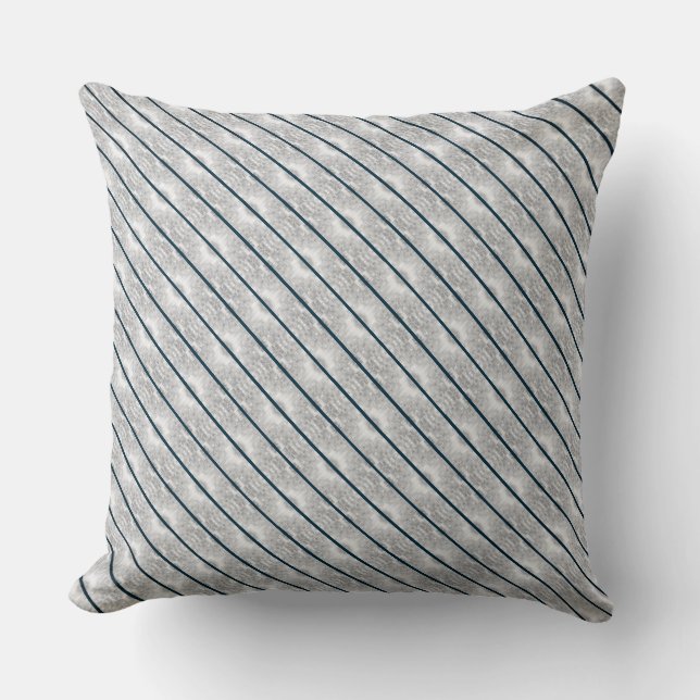 Coussin Baies inclinées gris séparateurs lignes bleues les (Recto)
