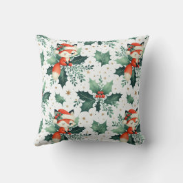 Coussin Baies mignonnes Père Noël Fox Holly