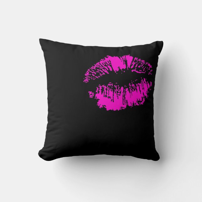 Coussin Baiser au néon (Recto)