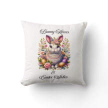 Baisers de lapin et souhaits de Pâques Jeter l'ore