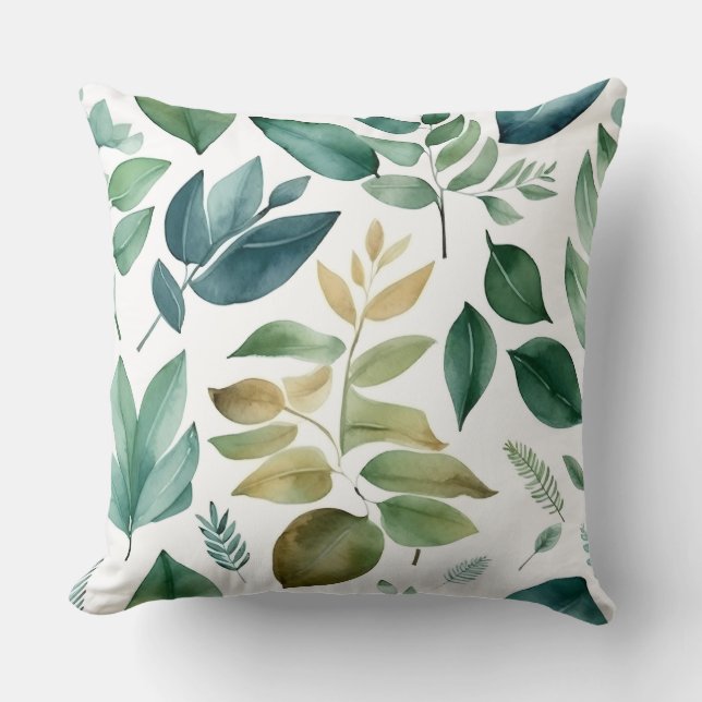 Coussin Bal À feuillage persistant enchanté Botanique (Recto)