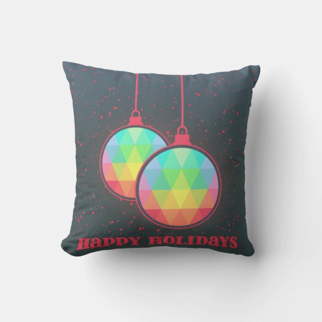 Coussin Bal de Noël Joyeux (Recto)