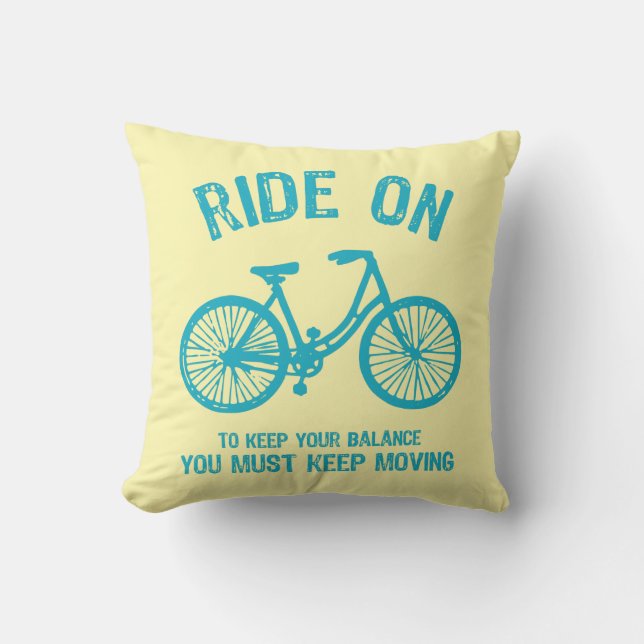 Coussin Balade En Vélo (Recto)