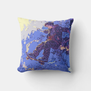 Coussin Balade Magique en Skateboard - Skateboardeur
