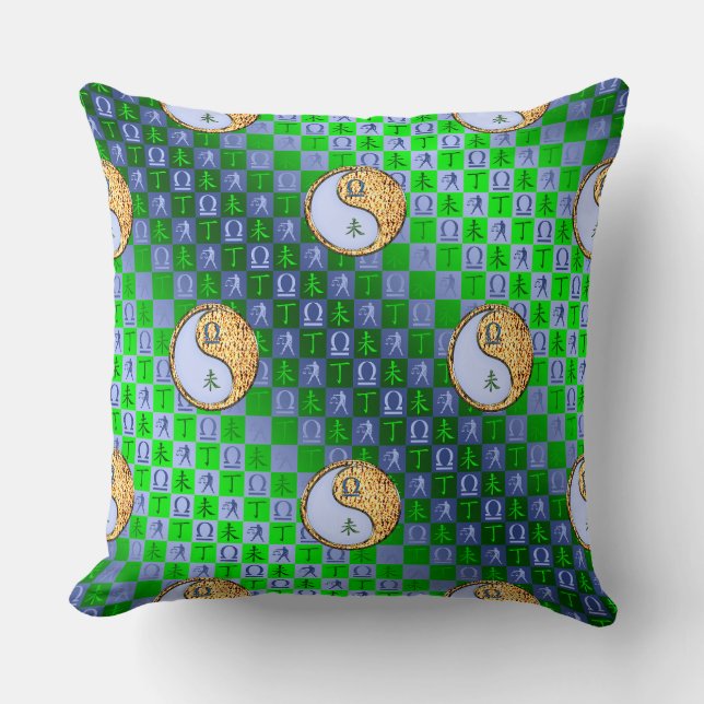 Coussin Balance & Chèvre de Feu (Recto)