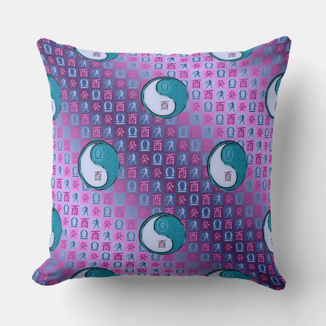 Coussin Balance & Coq d'Eau (Recto)