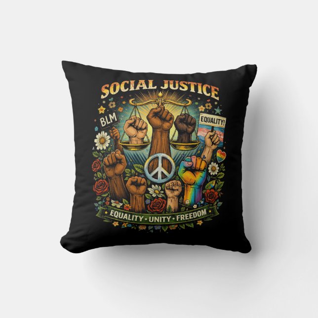 Coussin Balance de la justice (Recto)