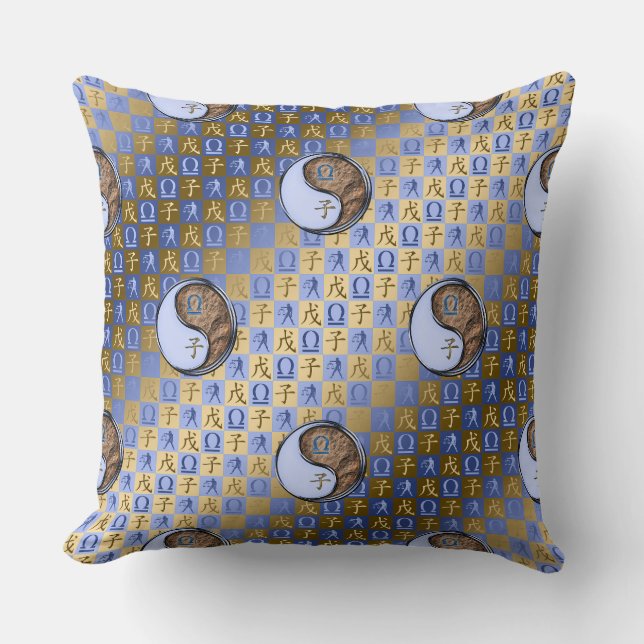 Coussin Balance & Rat de Terre (Recto)