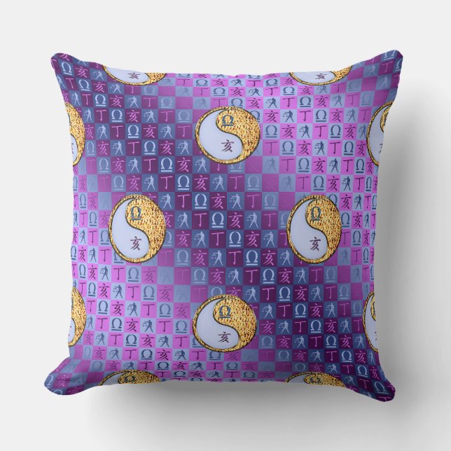 Coussin Balance & Sanglier de Feu (Recto)