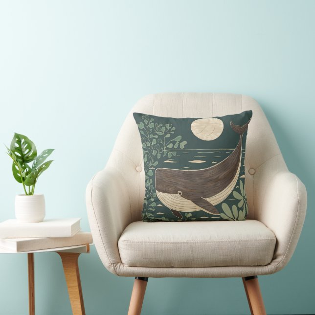 Coussin Baleine à boisseaux japonaise (Chaise)