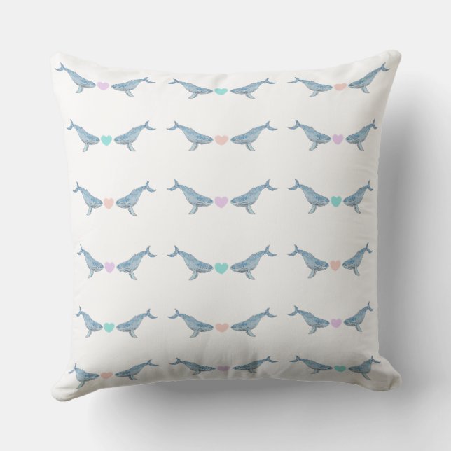 Coussin Baleine à bosse (Verso)