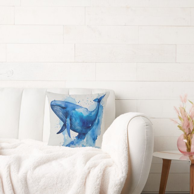 Coussin Baleine bleue (Canapé)