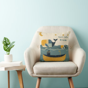 Coussin Baleines de la marée lunaire