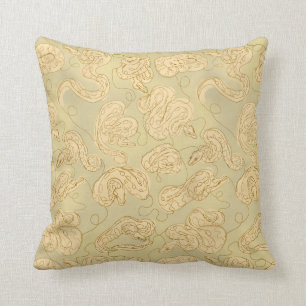 Coussin Ball Python Snake Artsy Contour sur Terre