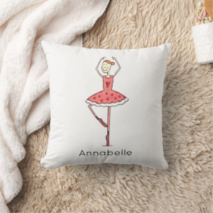 Coussin Ballerine Ballet Danseuse Personnalisée