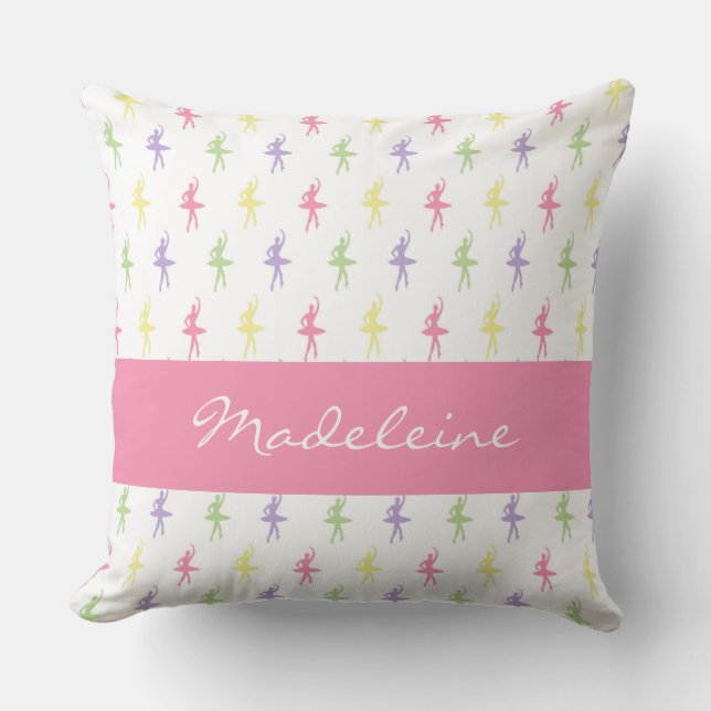 Coussin Ballerine douce de magasin personnalisée (Recto)