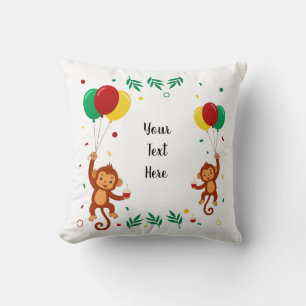 Coussin Ballon Singe Volant