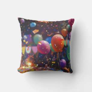 Coussin Ballons d'anniversaire Lancer l'oreiller