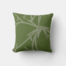 Bambou Abstrait vert olive