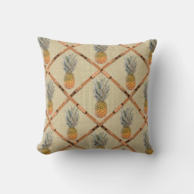 Coussin bambou d'ananas (Recto)
