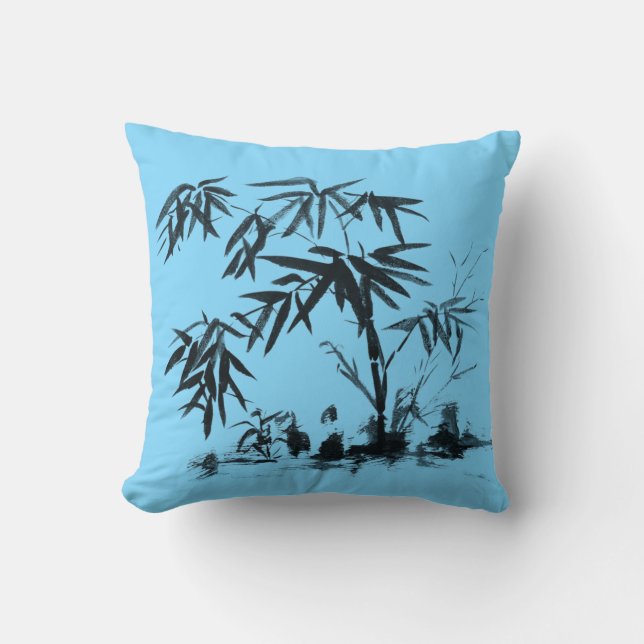 Coussin Bambou dans l'eau (Recto)