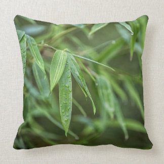 Coussin Bambou vert