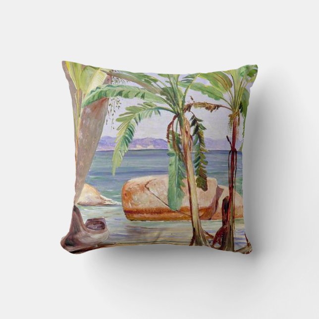 Coussin Bananes et rochers à Paqueta, Brésil, (Recto)