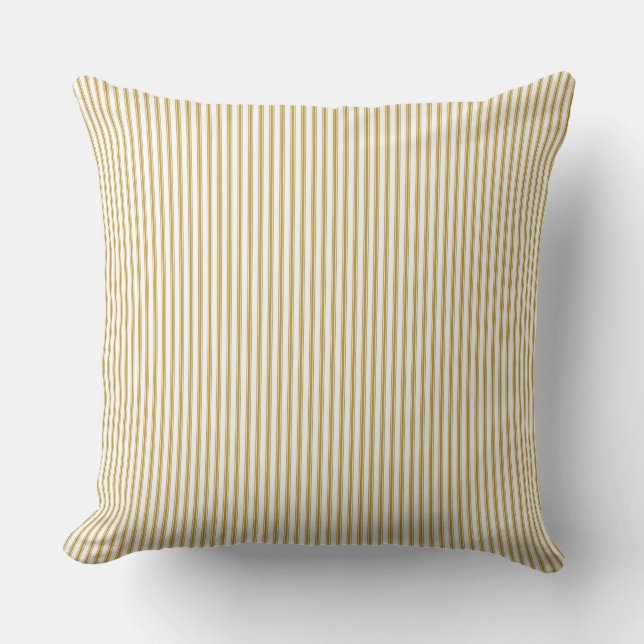 Coussin Bande de cuisse jaune moutarde (Recto)