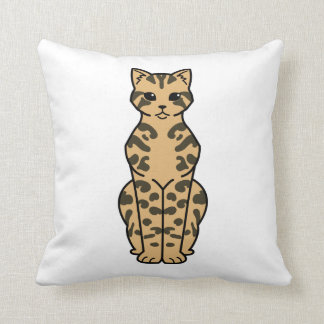 Coussin Bande dessinée de chat du Bengale