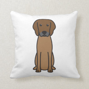 Coussin Bande dessinée de chien de Rhodesian Ridgeback