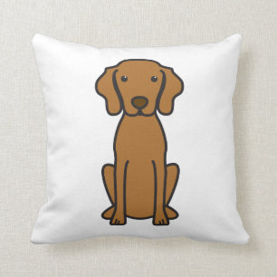 Coussin Bande dessinée de chien de Vizsla