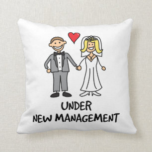 Coussin Bande dessinée de mariage - sous la nouvelle