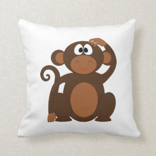 Coussin Bande dessinée de singe