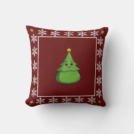 Coussin Bande dessinée drôle tendance stylish sapin de Noë