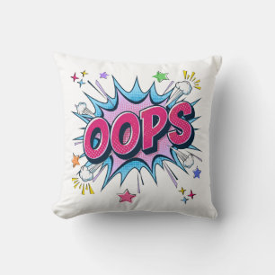Coussin Bande dessinée OOPS