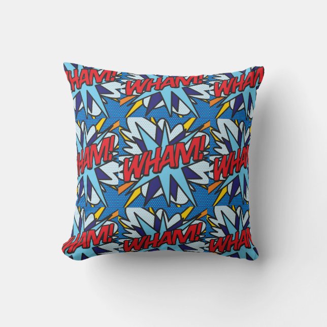 Coussin Bande dessinée WHAM! KA-POW ! (Recto)