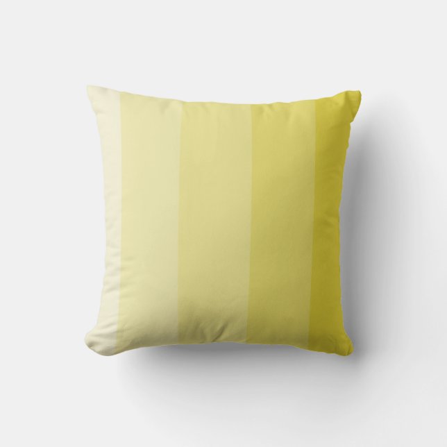 Coussin Bande Ombre Jaune Muet (Recto)
