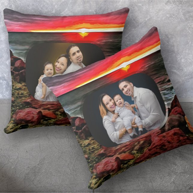 Coussin Banderas Family Sunset 914 (Créateur téléchargé)