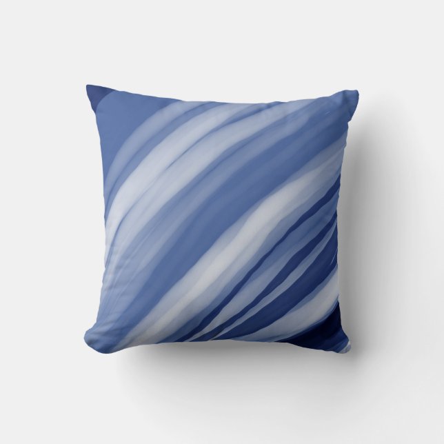 Coussin Bandes bleues (Recto)