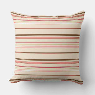 Coussin Bandes brunes pimpantes