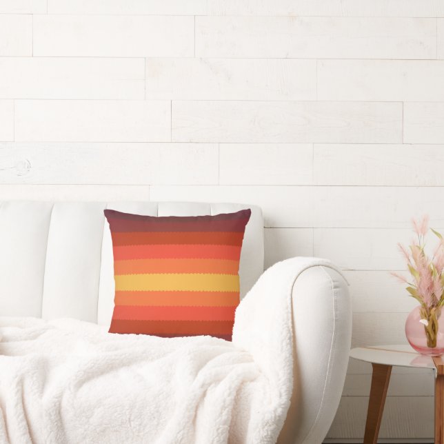 Coussin Bandes colorées (Canapé)