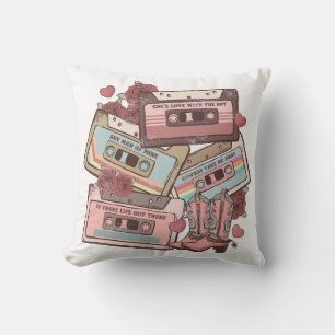 Coussin Bandes de cassettes de l'Ouest