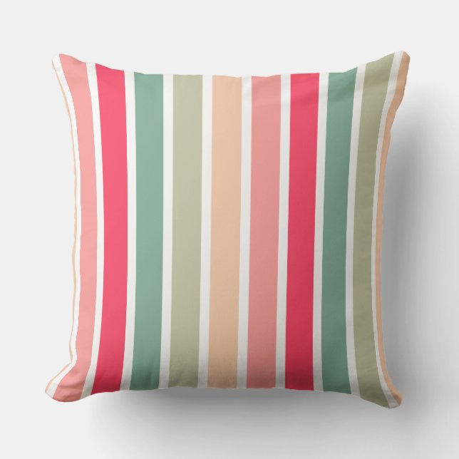 Coussin Bandes de couleurs 01 (Recto)